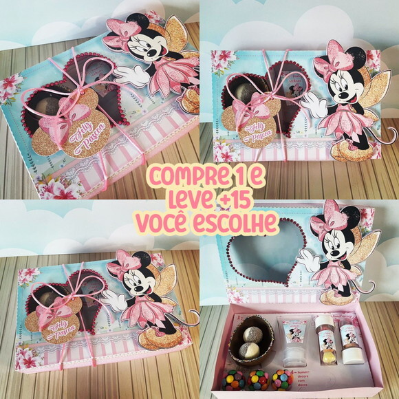 Arquivo de Corte Mini Confeiteiro Minnie Rosa Fada #112