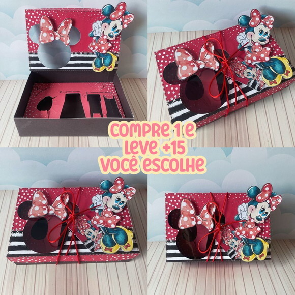 Arquivo de Corte Mini Confeiteiro Minnie Vermelha #4010