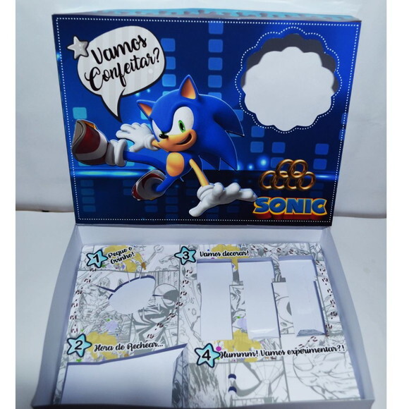 Arquivo de Corte Mini Confeiteiro Sonic #133