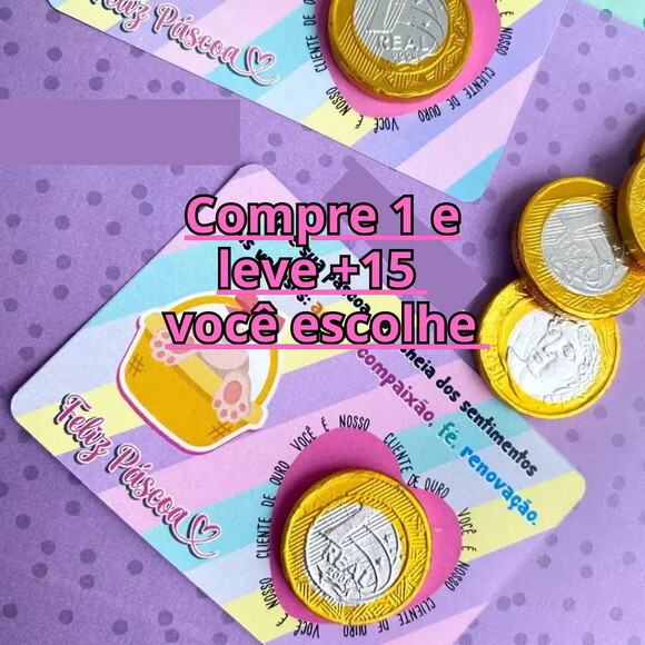 Arquivo de Corte Moeda 1 Real Pascoa #6512
