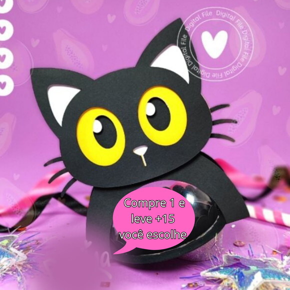 Arquivo de Corte Porta Doce Halloween #5411