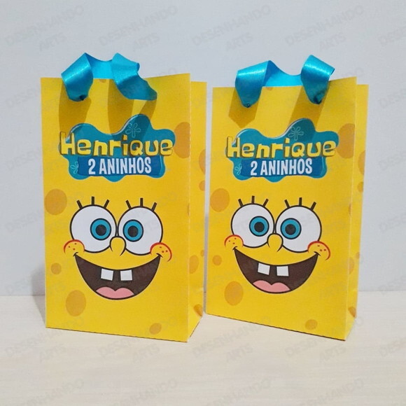 Arquivo de Corte Sacolinha Bob Esponja #7334