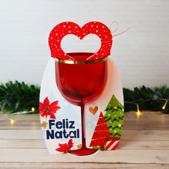 Arquivo de Corte Suporte para Taça de Gin Natal #2983