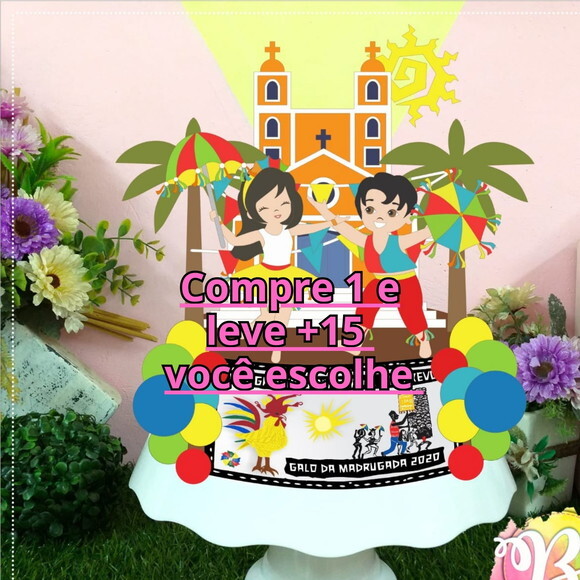 Arquivo de Corte Topo de Bolo Carnaval #6378