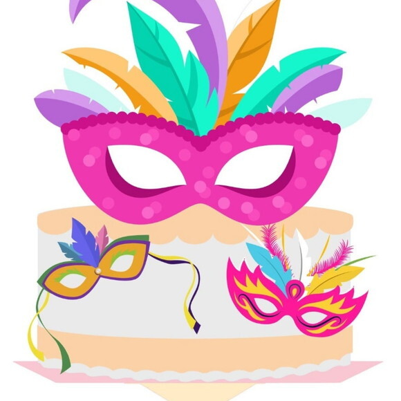 Arquivo de Corte Topo de Bolo Carnaval #6457