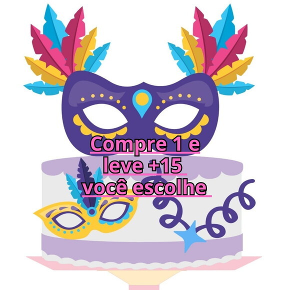 Arquivo de Corte Topo de Bolo Carnaval #6464