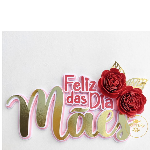 Arquivo de Corte Topo de Bolo Dia das Mães #2658