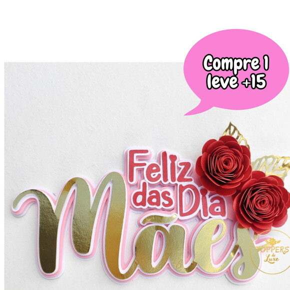 Arquivo de Corte Topo de Bolo Dia das Mães #2658