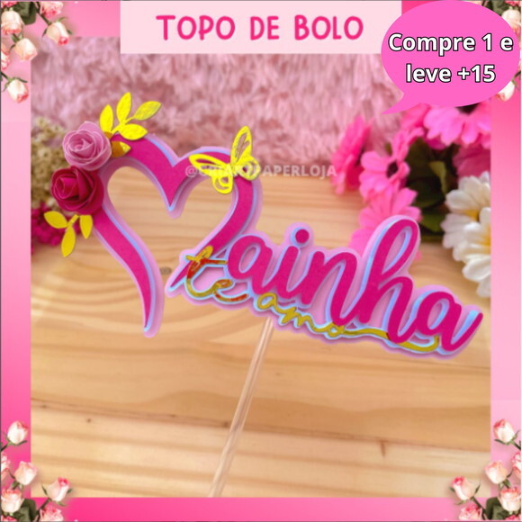 Arquivo de Corte Topo de Bolo Dia das Mães #3911