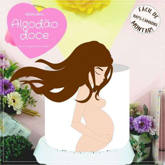 Arquivo de Corte Topo de Bolo Dia das Mães #462