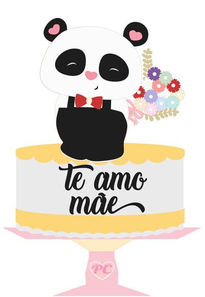 Arquivo de Corte Topo de Bolo Dia das Mães #496