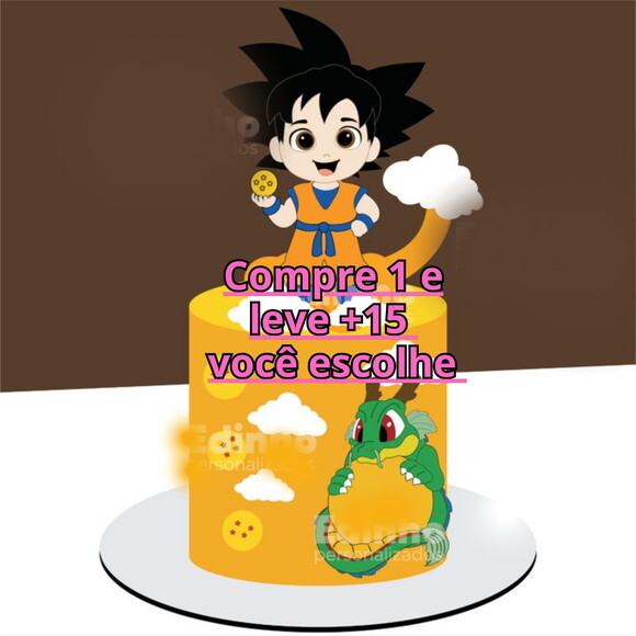 Arquivo de Corte Topo de Bolo Dragon Ball #6496