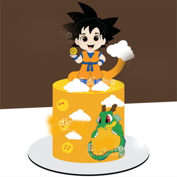 Arquivo de Corte Topo de Bolo Dragon Ball #6496