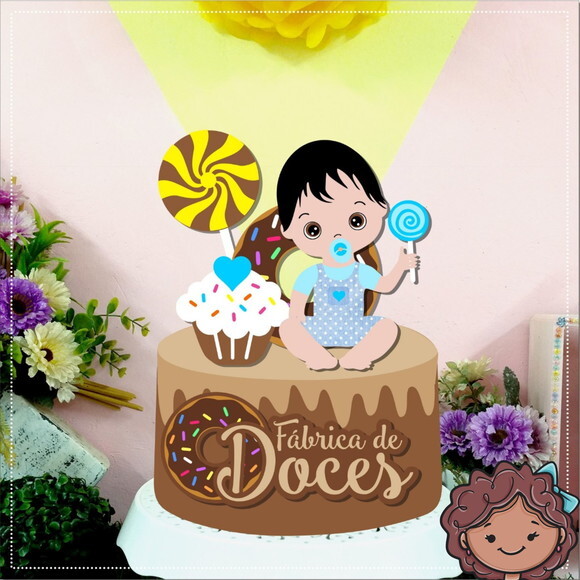 Arquivo de Corte Topo de Bolo Fabrica de Doces #2667