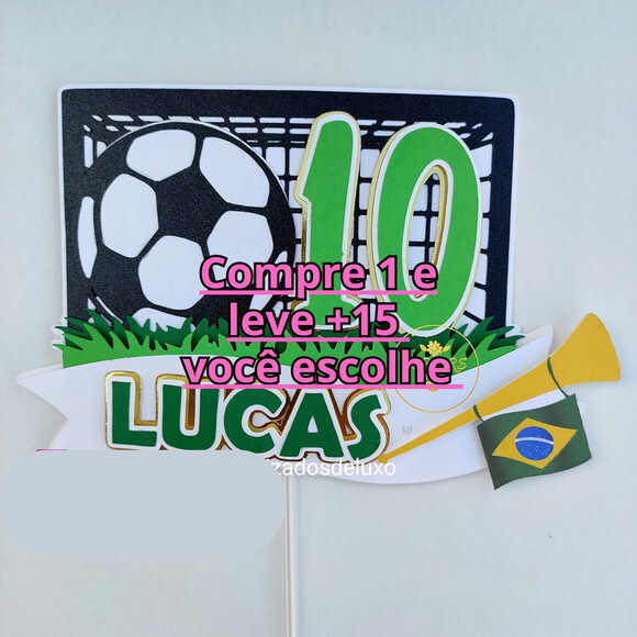 Arquivo de Corte Topo de Bolo Futebol #6169