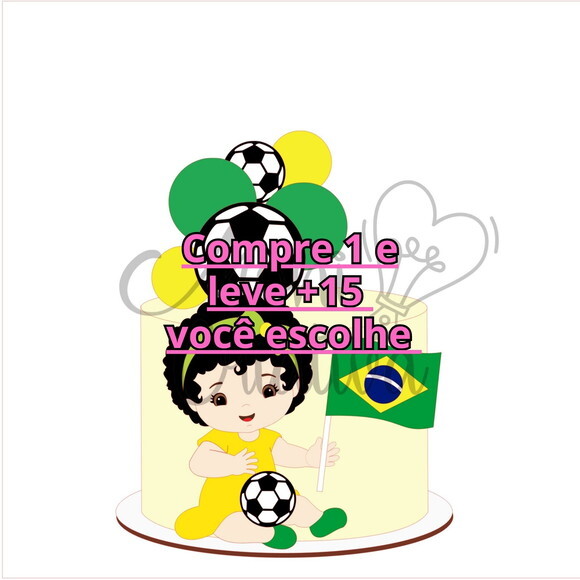 Arquivo de Corte Topo de Bolo Futebol #6178