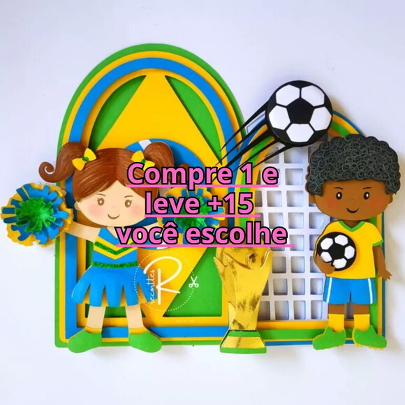 Arquivo de Corte Topo de Bolo Futebol #6209