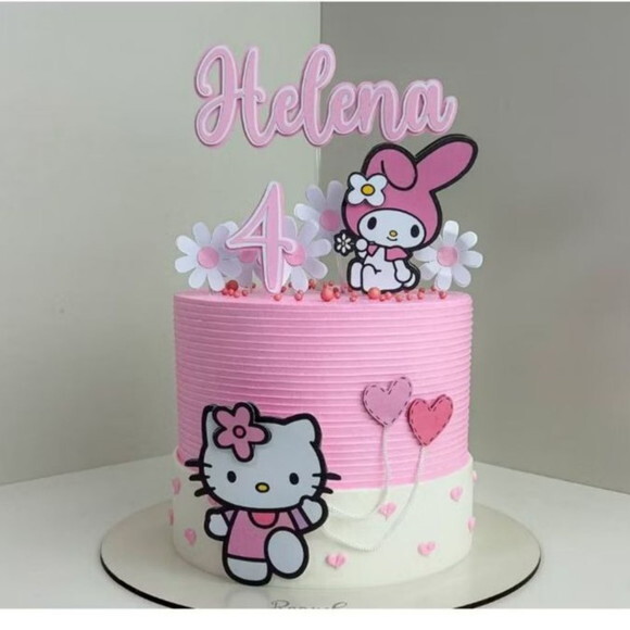 Arquivo de Corte Topo de Bolo Hello Kitty #7136