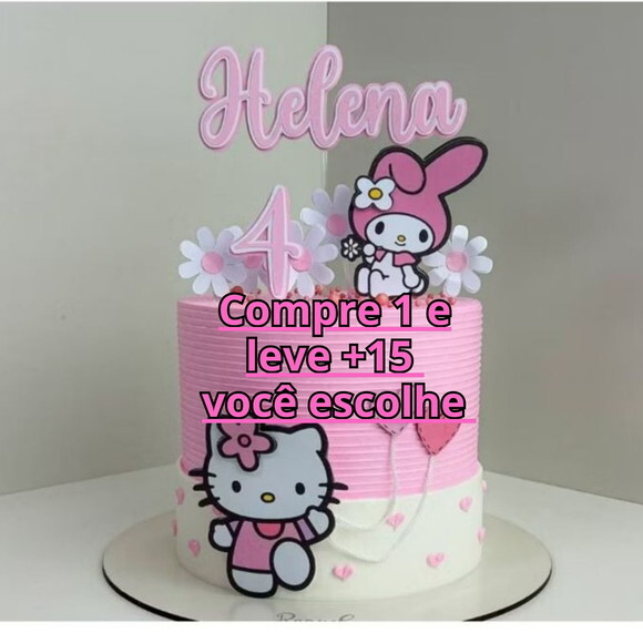 Arquivo de Corte Topo de Bolo Hello Kitty #7136