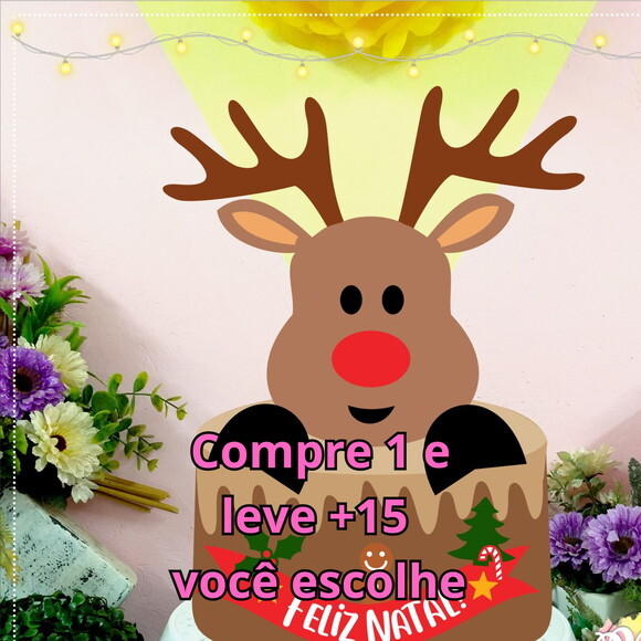 Arquivo de Corte Topo de Bolo Natal #2694