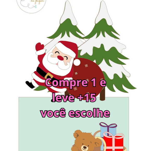 Arquivo de Corte Topo de Bolo Natal #3568