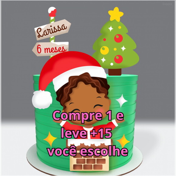 Arquivo de Corte Topo de Bolo Natal #3583