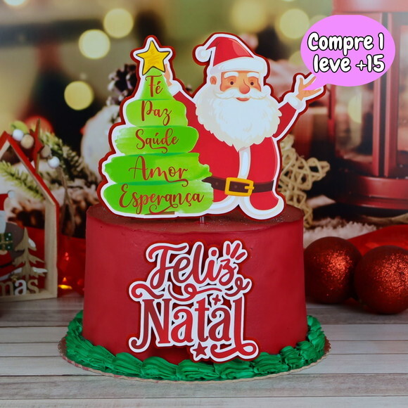 Arquivo de Corte Topo de Bolo Natal #3587