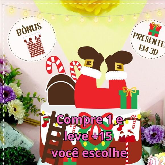 Arquivo de Corte Topo de Bolo Natal #5796