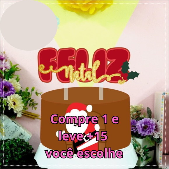 Arquivo de Corte Topo de Bolo Natal #5792