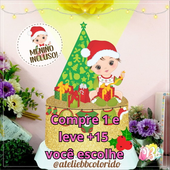 Arquivo de Corte Topo de Bolo Natal #5800