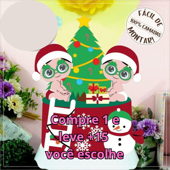 Arquivo de Corte Topo de Bolo Natal #5803