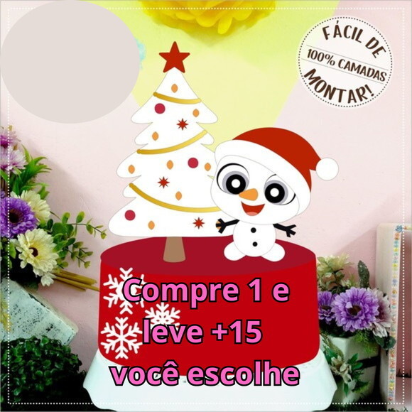 Arquivo de Corte Topo de Bolo Natal #5802