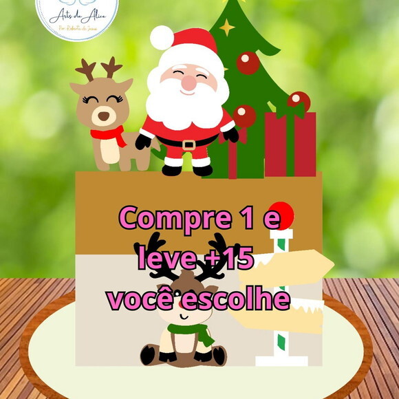 Arquivo de Corte Topo de Bolo Natal #5833