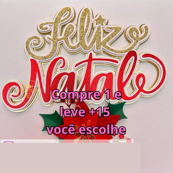 Arquivo de Corte Topo de Bolo Natal #5837