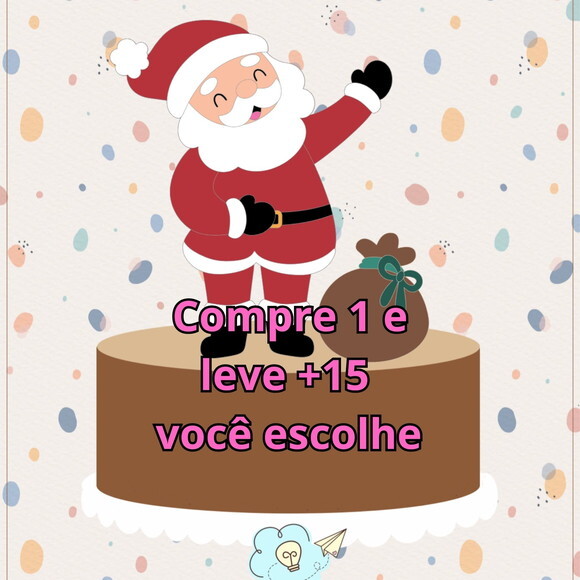 Arquivo de Corte Topo de Bolo Natal #5843