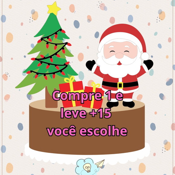 Arquivo de Corte Topo de Bolo Natal #5896
