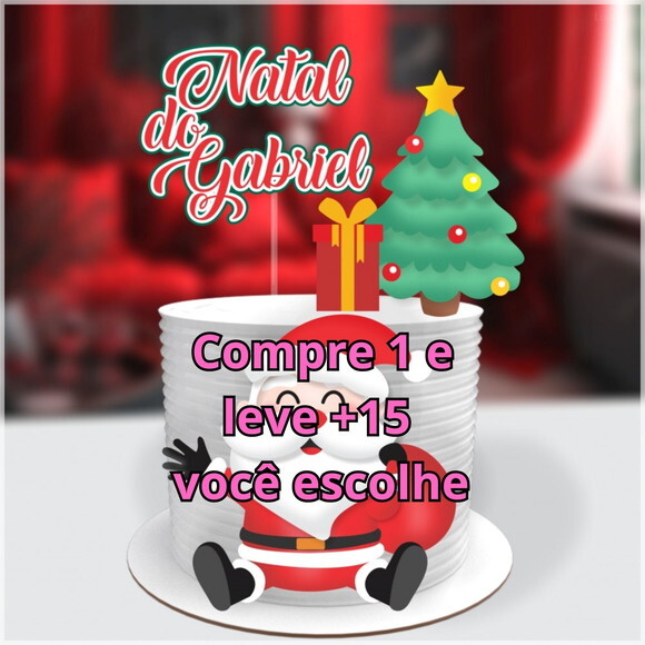 Arquivo de Corte Topo de Bolo Natal #5912