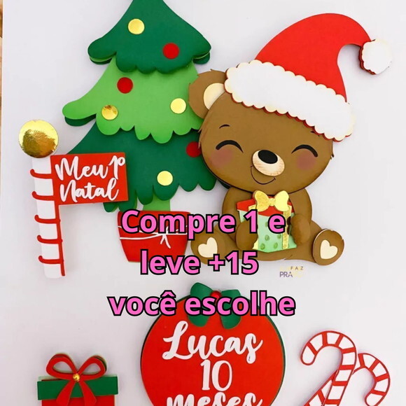 Arquivo de Corte Topo de Bolo Natal #5923