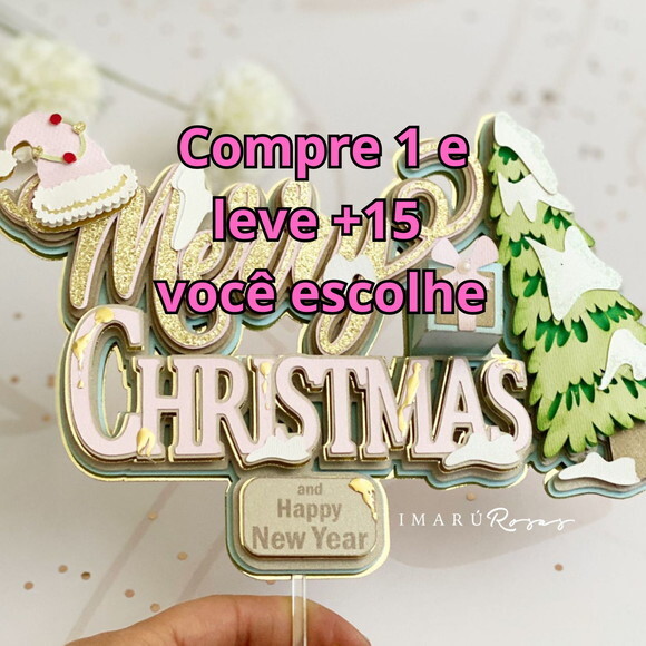Arquivo de Corte Topo de Bolo Natal #5945