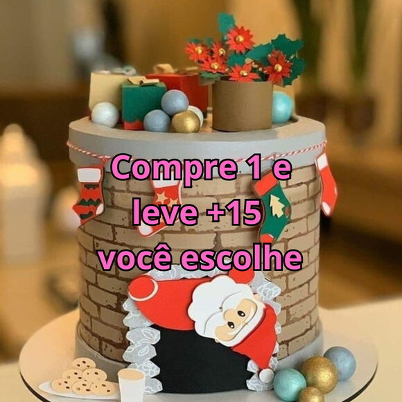 Arquivo de Corte Topo de Bolo Natal #5969