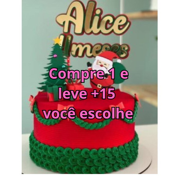 Arquivo de Corte Topo de Bolo Natal #5971