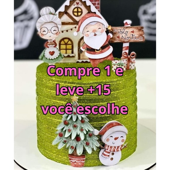 Arquivo de Corte Topo de Bolo Natal #5973