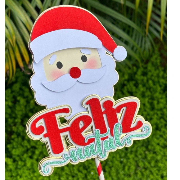 Arquivo de Corte Topo de Bolo Papai Noel #5771