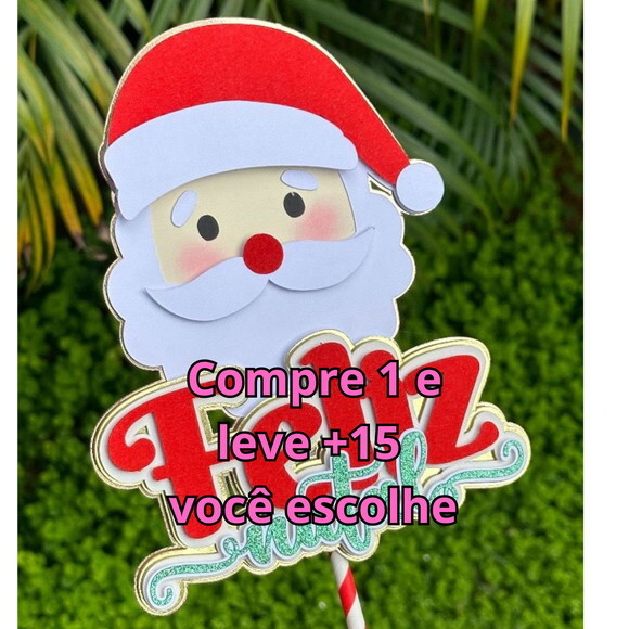 Arquivo de Corte Topo de Bolo Papai Noel #5771