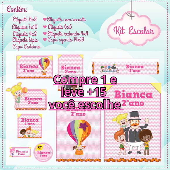 Arquivo de Corte Volta Ás Aulas Bita Rosa #082