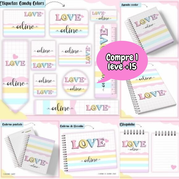 Arquivo de Corte Volta Ás Aulas Candy Colors #049