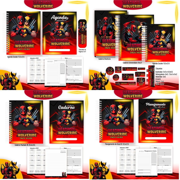 Arquivo de Corte Volta Ás Aulas Deadpoll e Wolverine #5350