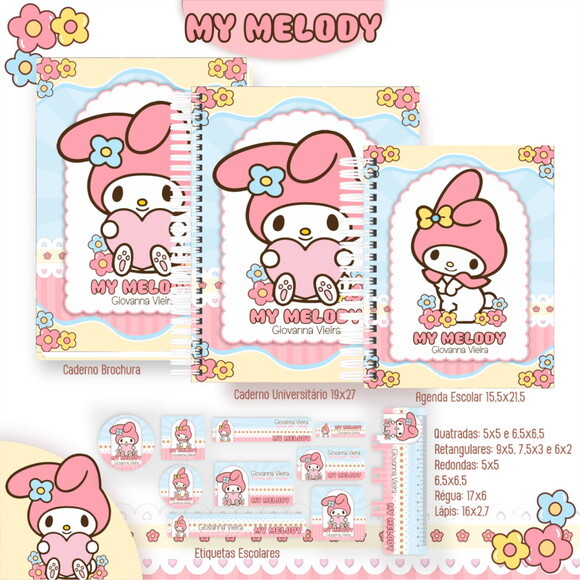 Arquivo de Corte Volta Ás Aulas My Melody #5427