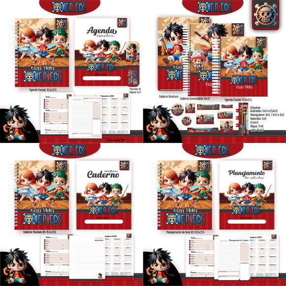 Arquivo de Corte Volta Ás Aulas One Piece #5355