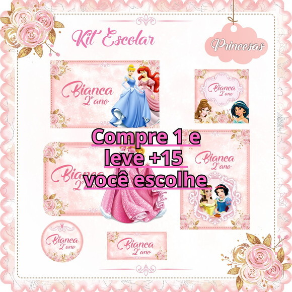 Arquivo de Corte Volta Ás Aulas Princesas #072
